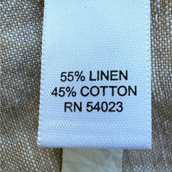 Banana Republic Utility Shirt L | Slim Fit Linen Blend | Partridge Brown - Picture 6 of 11